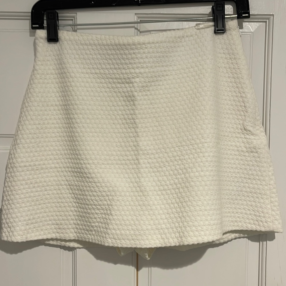 White pencil skort